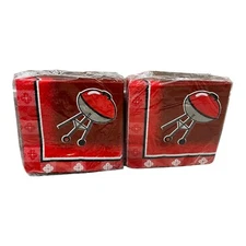 2pkgs Vintage American Greetings DesignWare BBQ Grill Beverage Napkins 3 ply