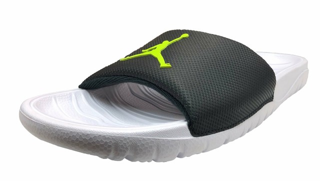 jordan white slippers