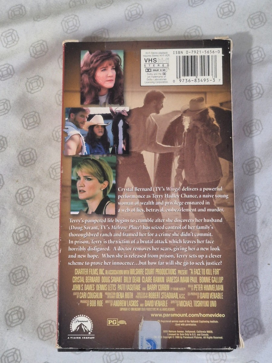 A Face To Kill For VHS Crystal Bernard Doug Savant | eBay
