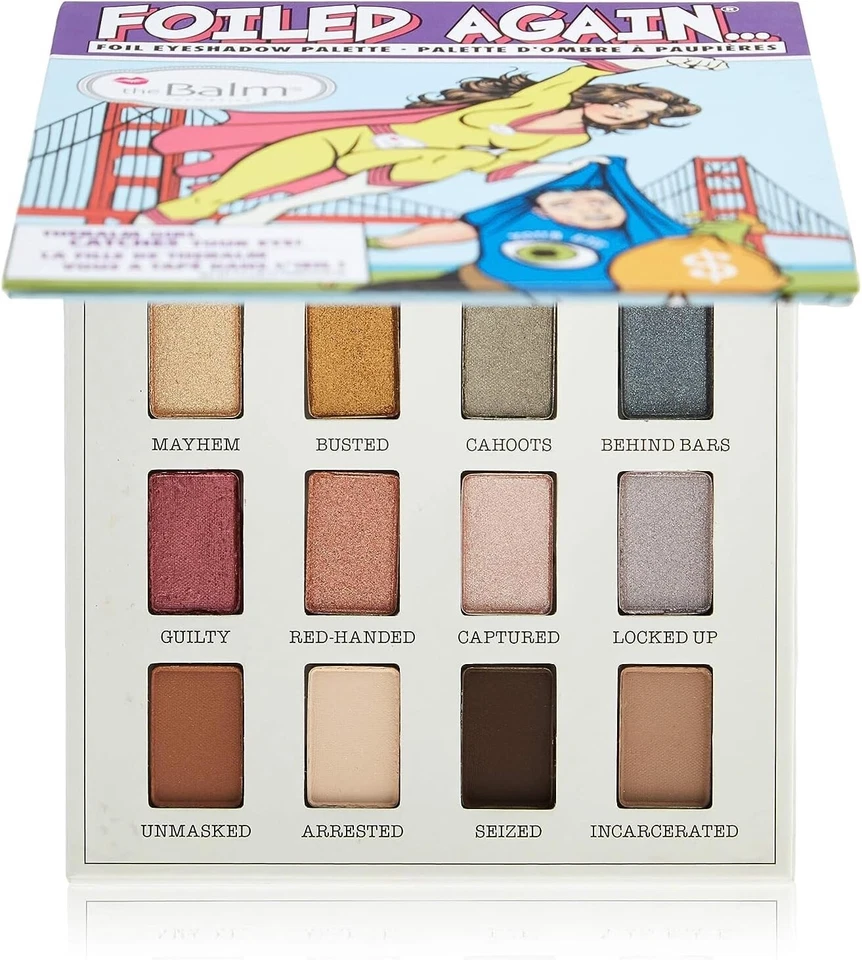 New The Balm Cosmetics Foiled Again Eyeshadows Palette (12) Full Size - Image 2 of 4