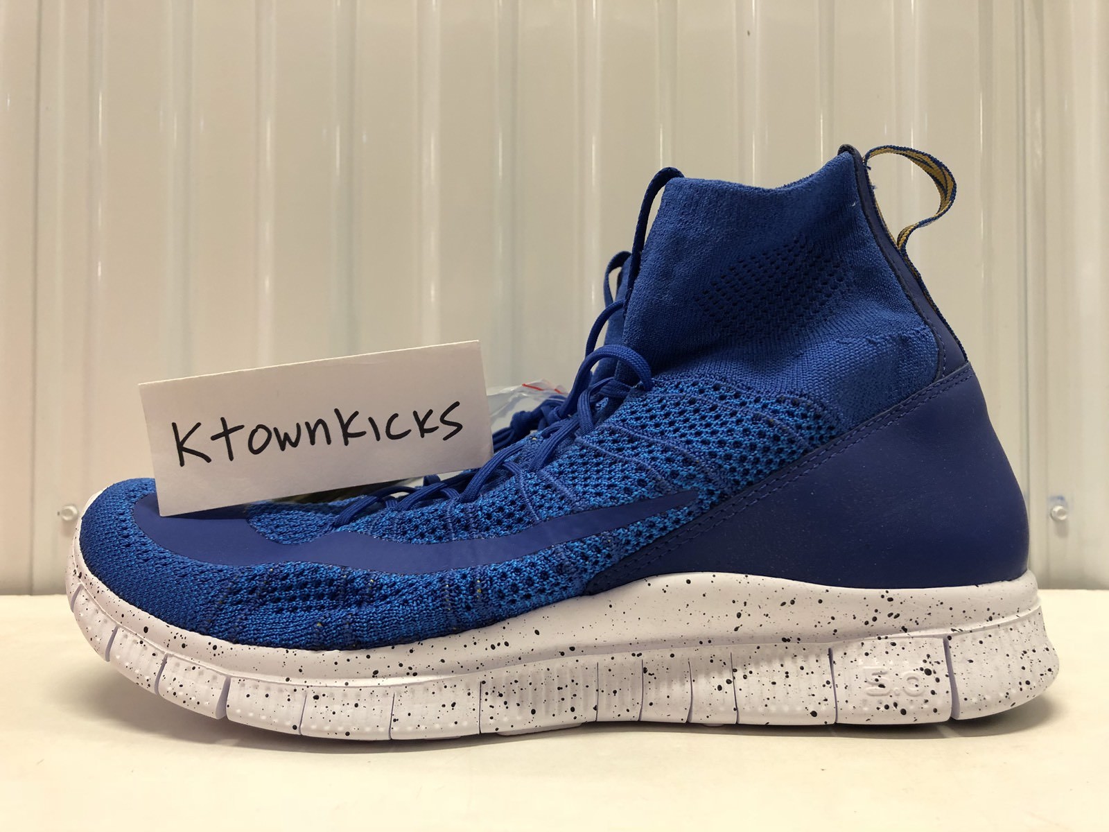 Nike Free Flyknit Mercurial Game Royal Blue 805554 400 Men's Size 10 Nike Free Flyknit Mercurial Game Royal Blue 805554 400 Men's Size 10