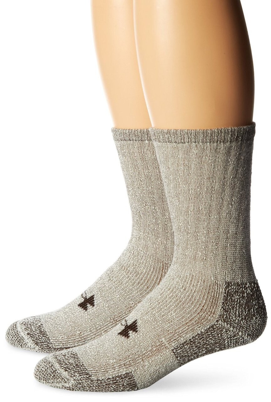 Under Armour Men's ColdGear Boot Crew 2-Pack Socks
