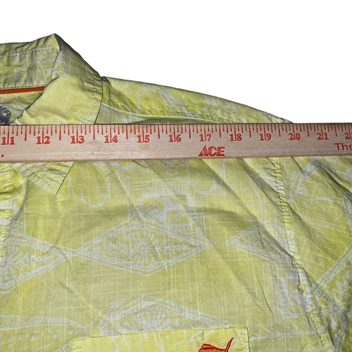 Salt Life Sz L Button Up Camp Shirt 100% Cotton Cruise Vacation Lightweight - Picture 11 of 13