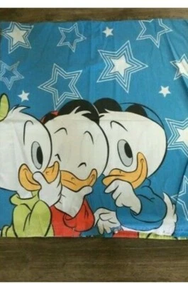 Rar Vintage 2 tlg Kinder Bettwäsche Donald Duck Disney bed linen normalgröße  - Bild 1 von 3