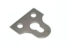 New 100 X Glass / Mirror Picture Hanging Plate Bracket CP Slotted 25mm - Onestop