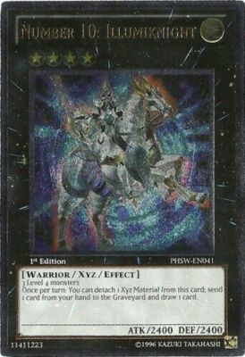 level 10 draw card yugioh Number Illumiknight PHSW-EN041 Ultimate Rare 1st Edition NM Top 30 Archetype-Specific Draw Spells