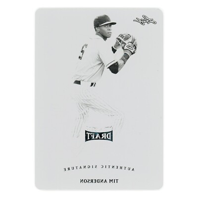 Tim Anderson 1/1 - 2013 Leaf Metal Draft #BATA1 Black Printing Plate 1 of 1