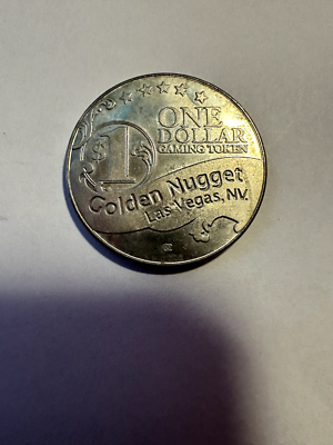 Golden Nugget $1 One Dollar Gaming Token Las Vegas Nevada, Casino