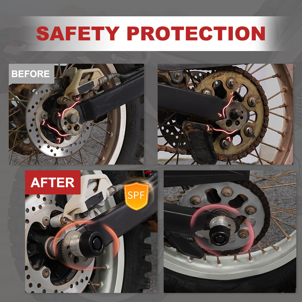 Front Axle Wheel Slider Crash Fit For KAWASAKI NINJA 125R BX125