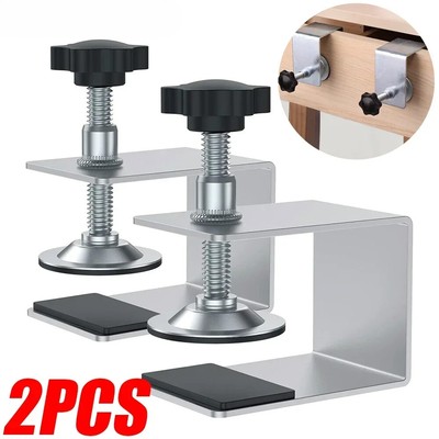 2Pcs Woodworking Jig Cabinet Tool Steel Drawer Panel Clips Furniture Accessories