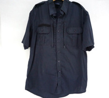 Propper 89706 Navy Blue Short Sleeve Tactical Button Up Shirt w/ Zipper Large