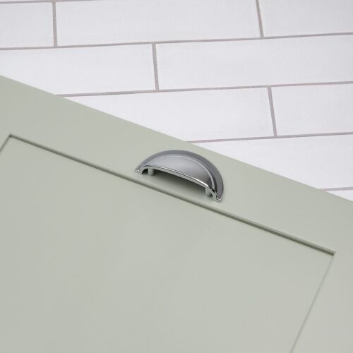 Kitchen Cupboard Cup Handle Polished Chrome 64mm Door Furniture Drawer Pull - Picture 8 of 11