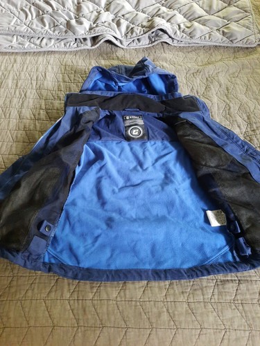 EUC Killtec Sz 140 US 10 Boys Blue Jacket Waterproof Windproof - Picture 2 of 3