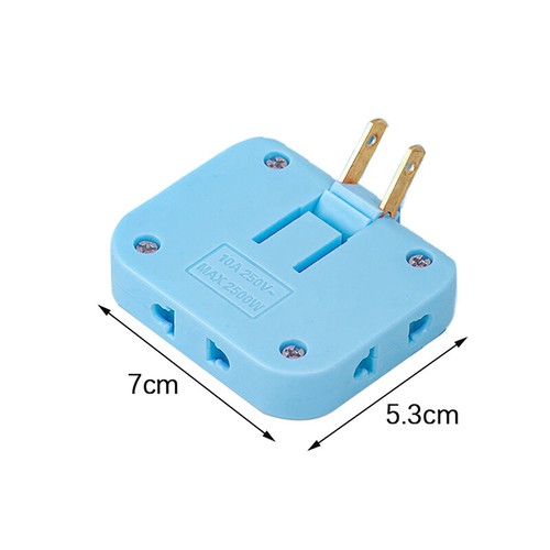 US Plug And Socket 3 In 1 Extension Eletrical Outlets Power Converter Adaptor - Photo 9/15
