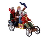 Lemax 12031 - GO-CART Racers, Winterdorf, Weihnachtsdorf, Modellbau Neu