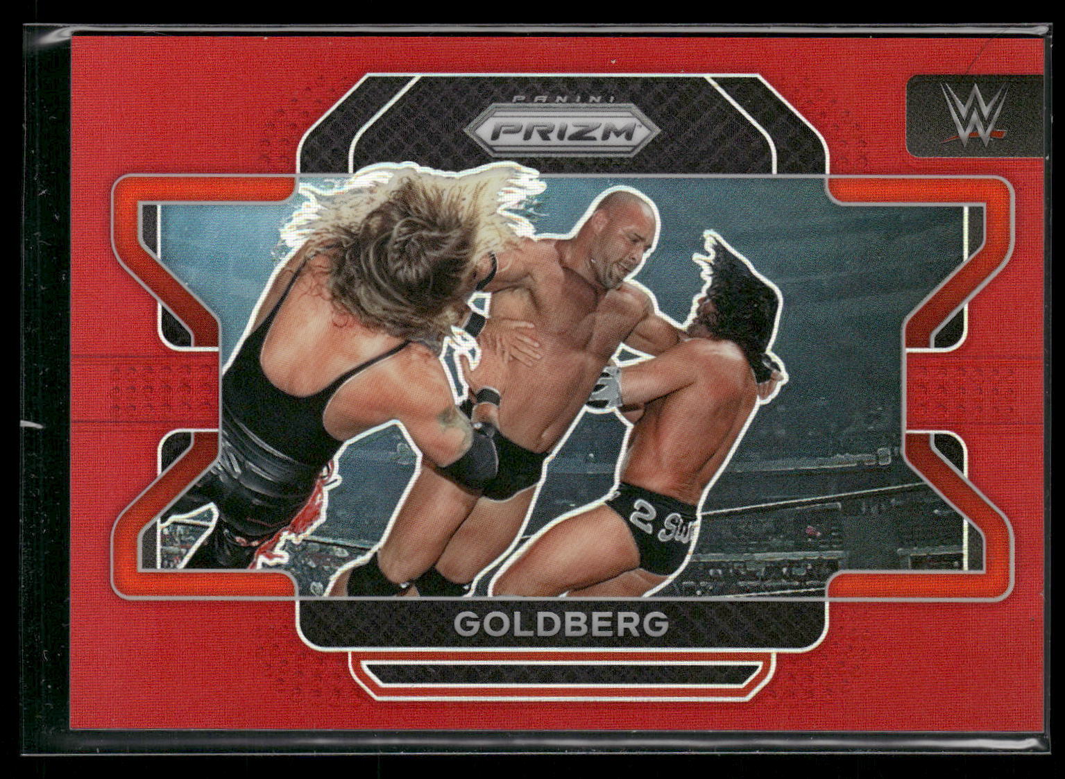 Goldberg 2022 Panini Prizm WWE #33 Red #/299 37092