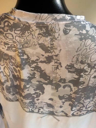 Suéter HUK Icon X Tide Change manga larga gris/blanco polietileno talla xl nuevo con etiquetas - Imagen 5 de 6