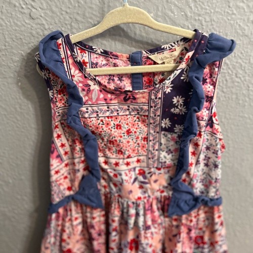 Girls sleeveless sundress Matilda Jane white pink blue purple size 12 - Picture 6 of 8