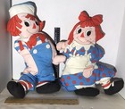 Raggedy Ann und Andy Plüschkissen von 1978