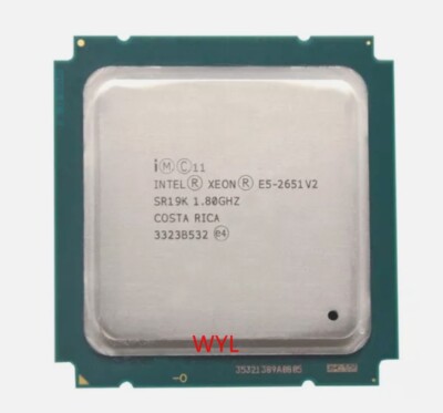 Intel Xeon E5-2651 V2 SR19K 1.80GHz 12Core 24Thread 30MB LGA2011 CPU Processor