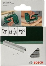Bosch 2609255827 16mm Type 55 Narrow Crown Staples Pack of 1000