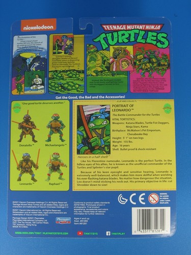 Teenage Mutant Ninja Turtles Leonardo Action Figure MOC Classics 2021 Playmates - Picture 2 of 5