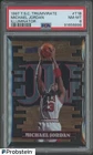 1997-98 TSC Triumvirate Illuminator #T1B Michael Jordan Chicago Bulls HOF PSA 8