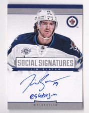 13-14 Panini Jim Slater Auto Social Signatures Winnipeg Jets 2013