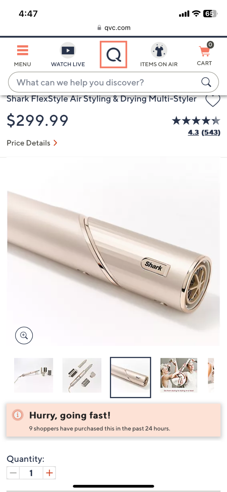 Shark HD435 FlexStyle Air Styling & Drying System, Powerful Hair Blow