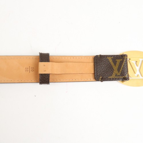 Louis Vuitton Monogram Saint Tulle Oval Belt 80/32 M9842 Auth Used - Picture 13 of 22