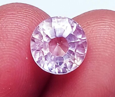Natural Light Pink Sapphire 2.45 Ct Certified Round Cut Loose Gemstone