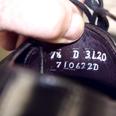 Allen Edmonds MSP Blucher 9.5 D Black * new Flannel Bags (add $15 Cedar Trees) Allen Edmonds MSP BLUCHER 7.5 D Black * new Cedar Trees  main image 4