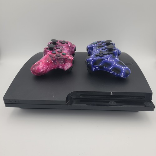 Sony PS3 320GB Slim CECH-3001B PlayStation 3 Slim Schwarz • Getestet - Funktioniert!