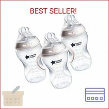 Tommee Tippee Natural Start Baby Bottle, 11oz, Thicker Feed, Breast-Like Nipple