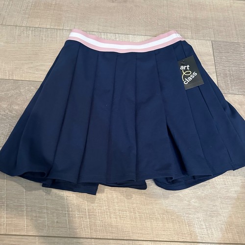 ART CLASS GIRLS NAVY PULL ON PLEATED SKIRT NEW SIZE LARGE 10/12 - Picture 2 of 6