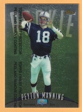 1998 Topps Finest Peyton Manning Rookie Card RC #121 with Peel/protector Colts. rookie card picture