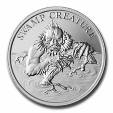 2 oz Silver HR Round - Vintage Horror Series: Swamp Creature 101.26 per troy oz