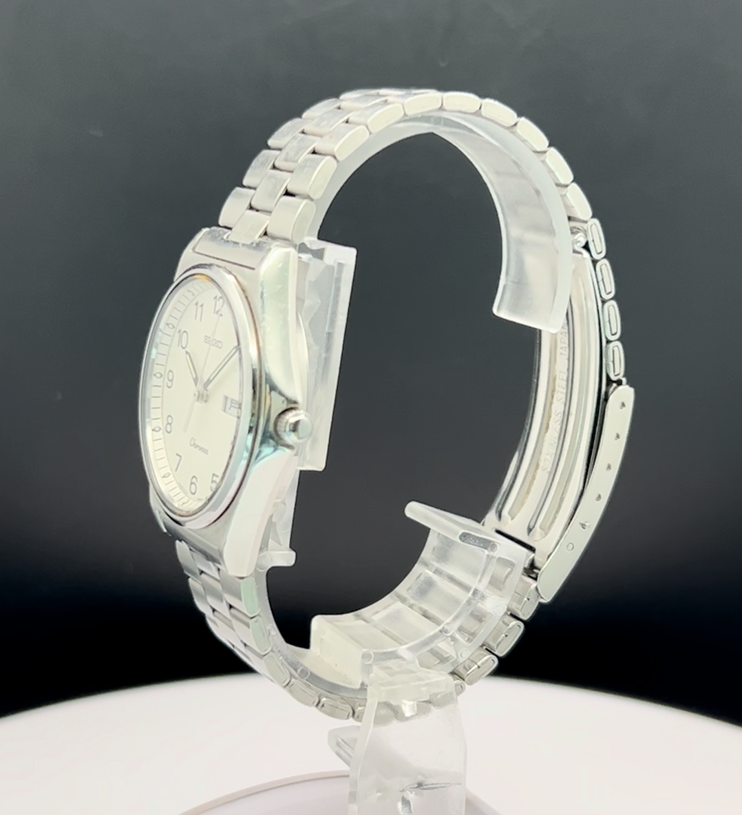 SEIKO WATCH CHRONOS 8123-6400 QUARTZ DAY DATE KANJI Arabic [Very