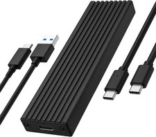 WWT M.2 NVMe SSD Enclosure, USB-C USB 3.1 Gen 2 10 Gbps PCIe External Adapter
