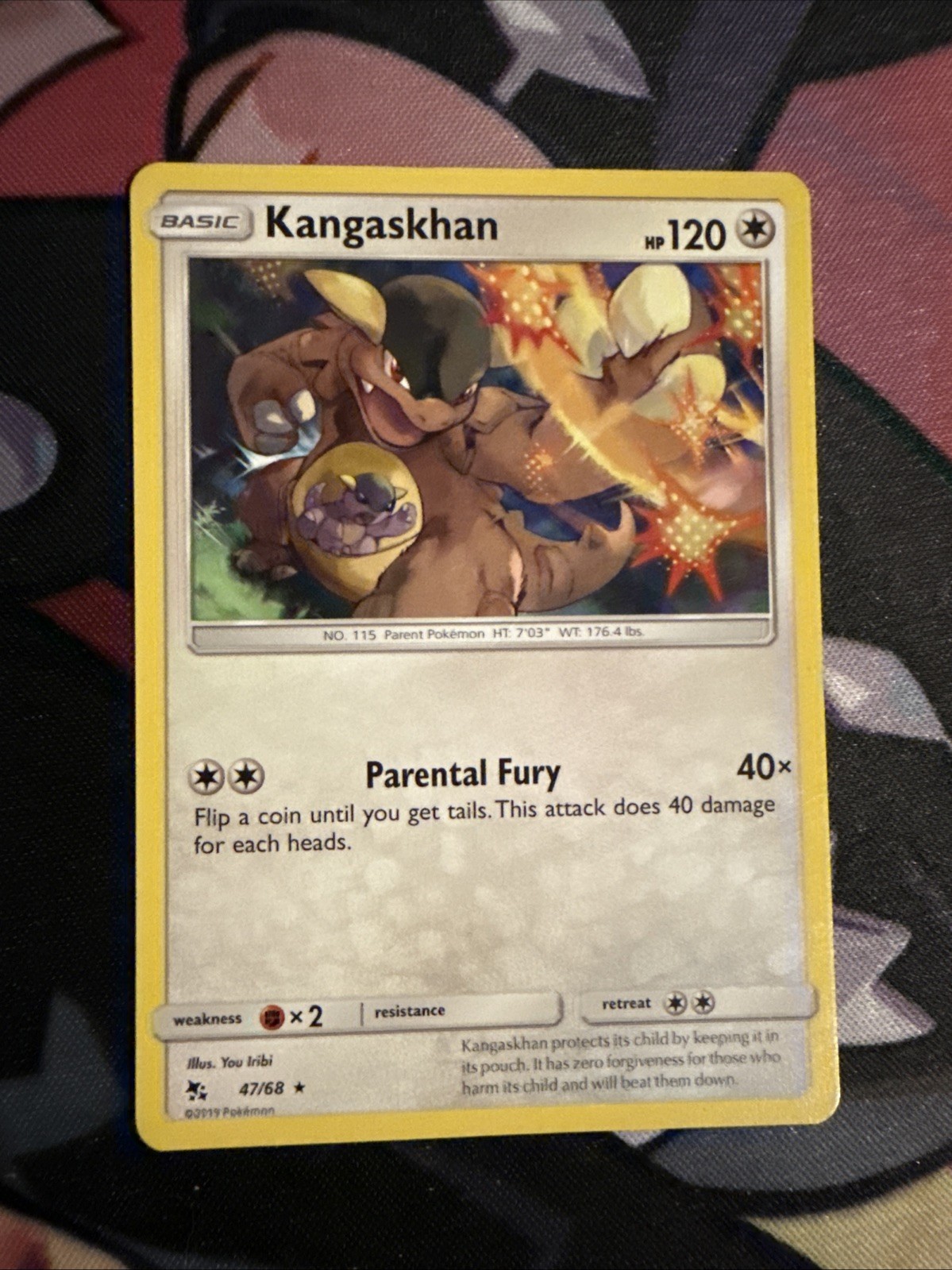 Pokemon TCG Hidden Fates Kangaskhan 47/68