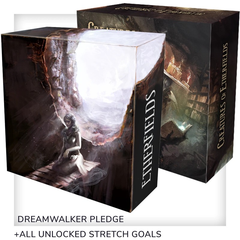Awaken Realms Etherfields Dreamwalker Pledge Core Box + Miniatures Pack Fantasy