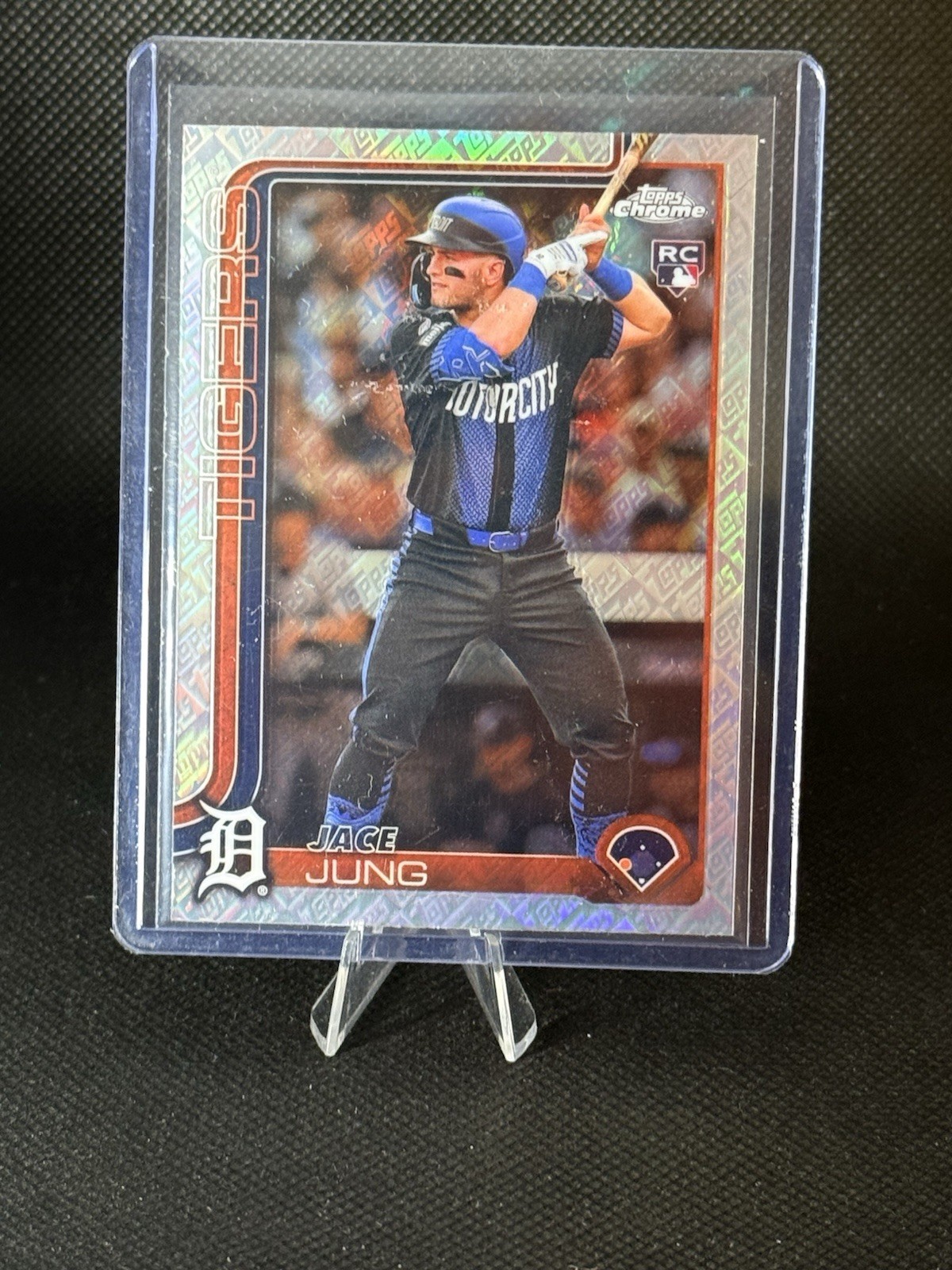 2025 Topps Chrome - Jace Jung #225 Topps Logofractor (RC)