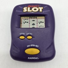 Radica Pocket Slot Electronic Handheld Game 1997 Tested Works Vintage