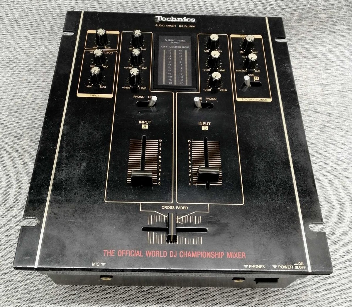 Technics DJミキサー SH-1200 Junk Technics SH-DJ1200 Black Audio Mixer Japan | eBay
