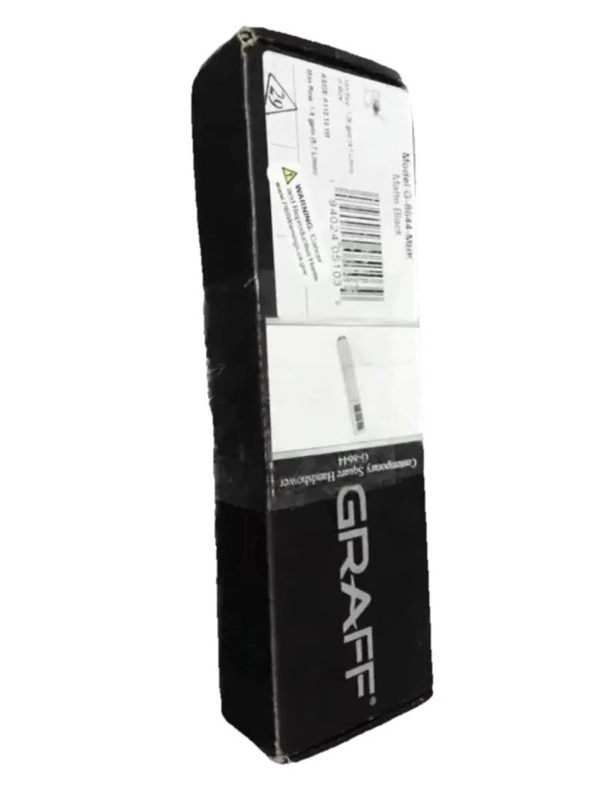 8" Matte Black Contemporary Square Handshower Graff G-8644-MBK