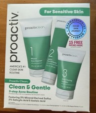 Proactiv Clean 3 Step Sensitive Skin Kit W/ 15 Pimple Patches New Exp 02/28/26