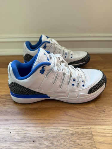 Nike Court Zoom Vapor AJ3 Air Jordan 3 Racer Azul Blanco Talla 9.5 - EXCELENTE - Imagen 11 de 15