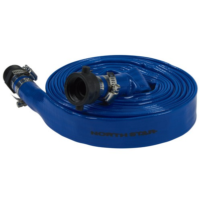 #ad NorthStar Water Pump Discharge Hose 1in. x 25ft. Max. PSI 80 PVC Lay Flat $59.99