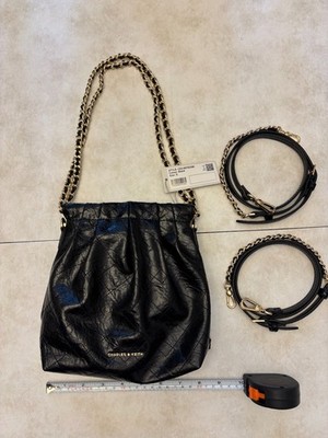 Charles & Keith Duo Chain-Handle Two-Way Backpack Bag | eBay
