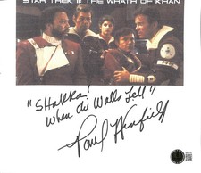 Paul Winfield Signed Star Trek Paper Photo "When the Walls Fell" Beckett